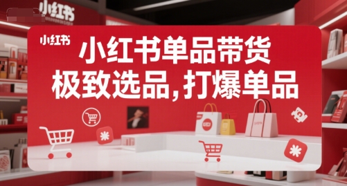 小红书单品带货，极致选品，打爆单品（更新）-飞哥项目网