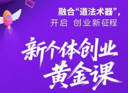 新个体创业黄金课：道法术器四维抢占2025红利-飞哥项目网