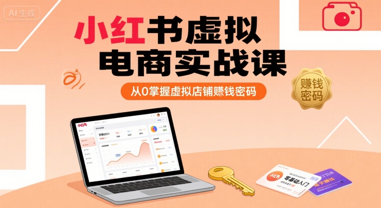 小红书虚拟电商实战课，从0掌握虚拟店铺賺钱密码-飞哥项目网