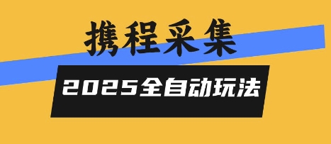 2025携程信息采集全自动玩法，高单价，零人工，全天开干-飞哥项目网