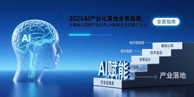 2025AI产业化落地全景指南，从基础认知到产业应用，AI赋能企业完整方法论-飞哥项目网